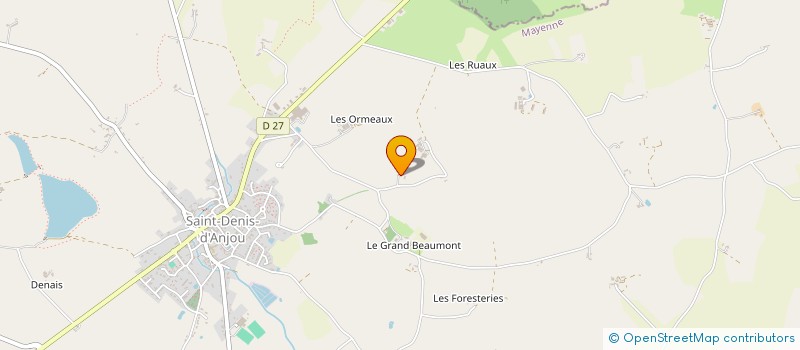 localisation de l'entreprise MONSIEUR EMILE NAIL  SAINT-DENIS-D'ANJOU