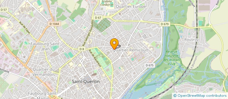 localisation de l'entreprise MONSIEUR EMILE OSSEBI à SAINT-QUENTIN