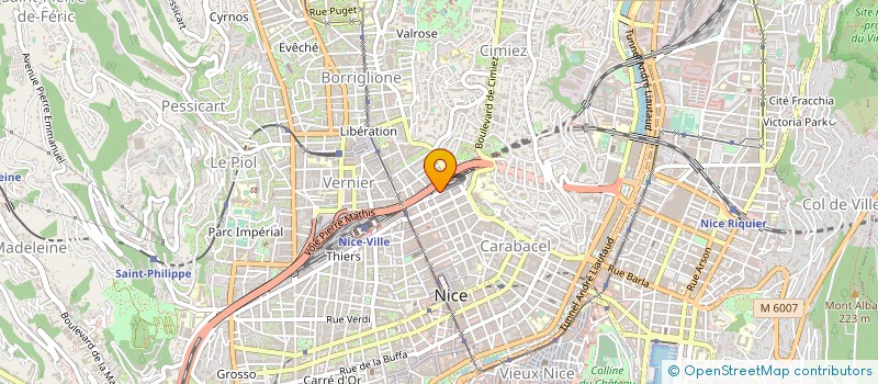 localisation de l'entreprise MONSIEUR EMILE OSSONA  NICE