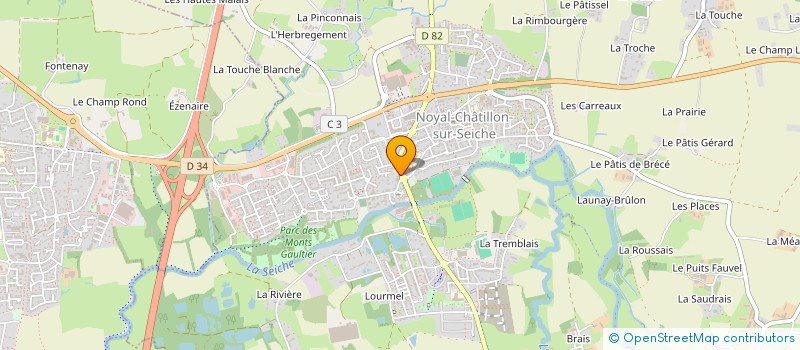 localisation de l'entreprise MONSIEUR EMILE POUESSEL à NOYAL-CHATILLON-SUR-SEICHE