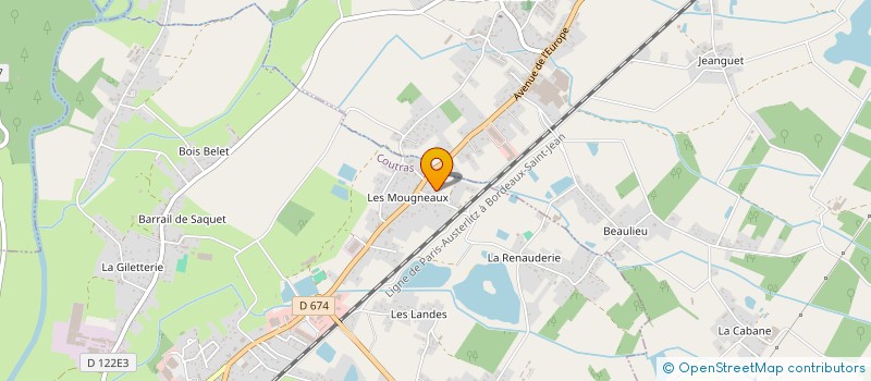 localisation de l'entreprise MONSIEUR EMILE RAILLARD  COUTRAS