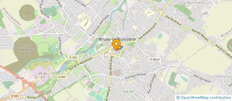 localisation de l'entreprise MONSIEUR EMILE RAYBOIS à BRUAY-LA-BUISSIERE