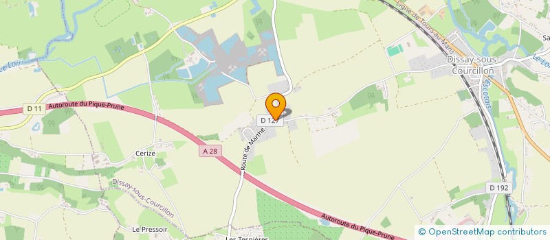 localisation de l'entreprise MONSIEUR EMILE RICHOMME  DISSAY SOUS COURCILLON