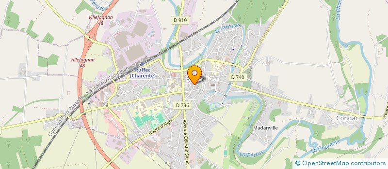 localisation de l'entreprise MONSIEUR EMILE RITZ  RUFFEC