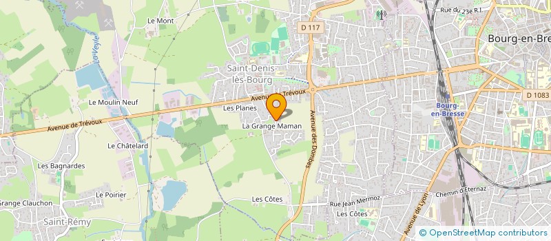 localisation de l'entreprise MONSIEUR EMILE ROCHE  SAINT-DENIS-LES-BOURG