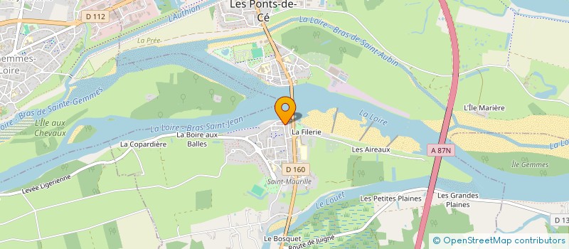 localisation de l'entreprise MONSIEUR EMILE ROUET à LES PONTS-DE-CE