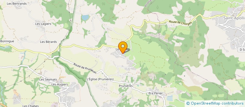 localisation de l'entreprise MONSIEUR EMILE ROUMIEU  PRUNIERES