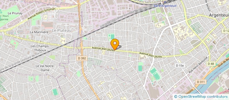 localisation de l'entreprise MONSIEUR EMILE SAUSER  ARGENTEUIL