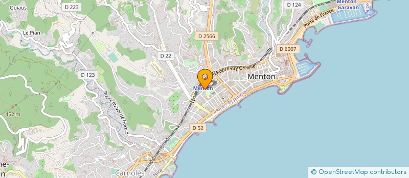 localisation de l'entreprise MONSIEUR EMILE SEEGMULLER à MENTON