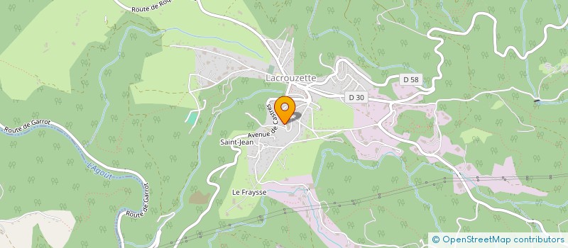 localisation de l'entreprise MONSIEUR EMILE SERRANO  LACROUZETTE