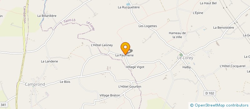 localisation de l'entreprise MONSIEUR EMILE TAPIN à LE LOREY