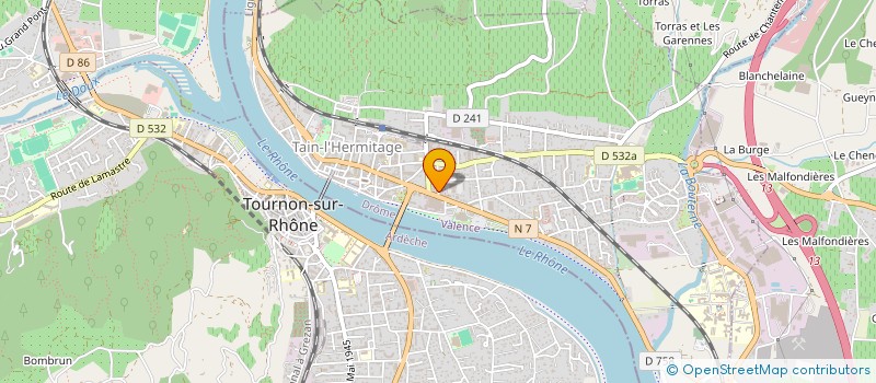 localisation de l'entreprise MONSIEUR EMILE THALAMY  TAIN-L'HERMITAGE