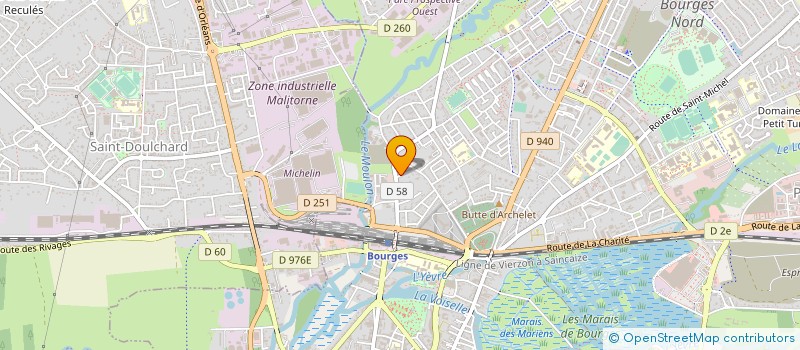 localisation de l'entreprise MONSIEUR EMILE THEVENIN  BOURGES