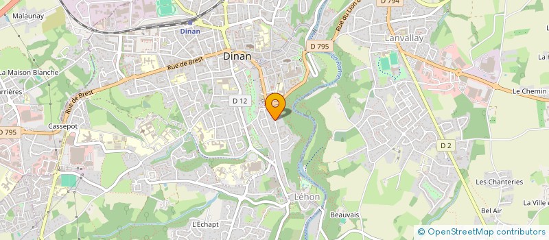 localisation de l'entreprise MONSIEUR EMILE THOMAS  DINAN