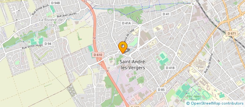 localisation de l'entreprise MONSIEUR EMILE TISSOT  SAINT-ANDRE-LES-VERGERS