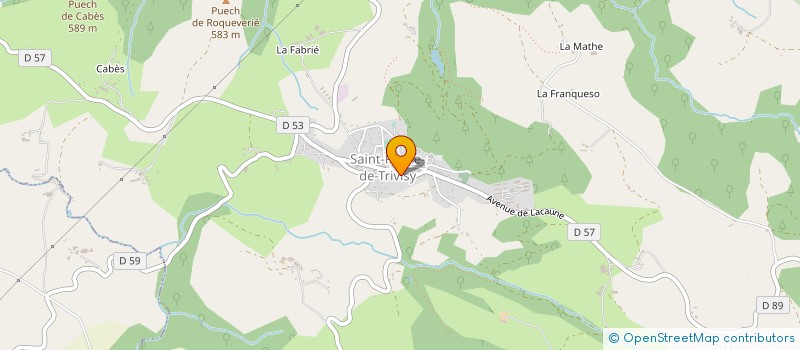 localisation de l'entreprise MONSIEUR EMILE TRINQUIER  VABRE