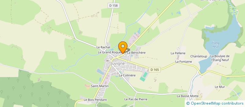 localisation de l'entreprise MONSIEUR EMILE TUAL  JUVIGNE