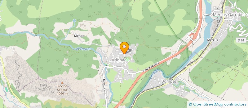 localisation de l'entreprise MONSIEUR EMILE VALERO à ARIGNAC