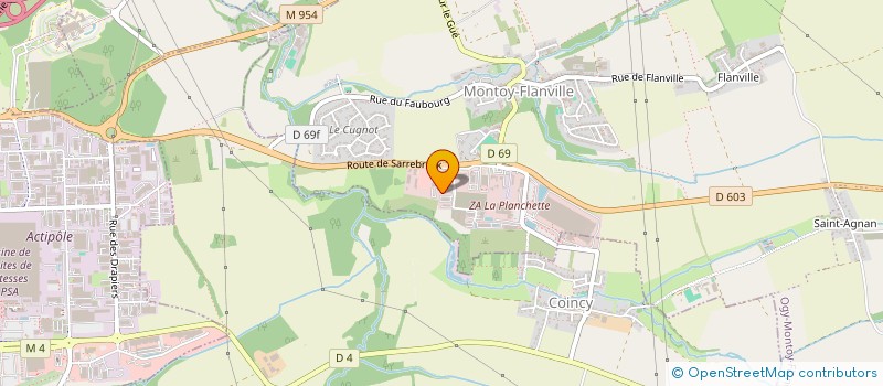 localisation de l'entreprise MONSIEUR EMILIE DAGUENET  OGY-MONTOY-FLANVILLE