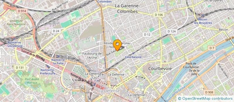localisation de l'entreprise MONSIEUR EMILIE POTIER à COURBEVOIE