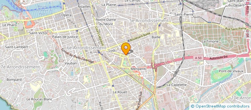 localisation de l'entreprise MONSIEUR EMILIE ROUDIL à MARSEILLE
