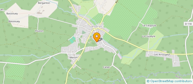 localisation de l'entreprise MONSIEUR EMILIEN BERNEDE  LANDIRAS