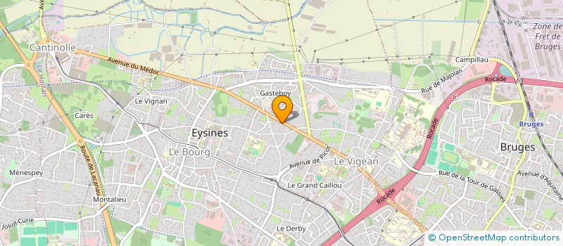 localisation de l'entreprise MONSIEUR EMILIEN BIAL-FABRE  EYSINES