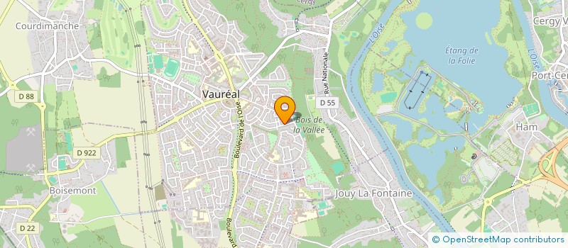 localisation de l'entreprise MONSIEUR EMILIEN BROUCK  VAUREAL