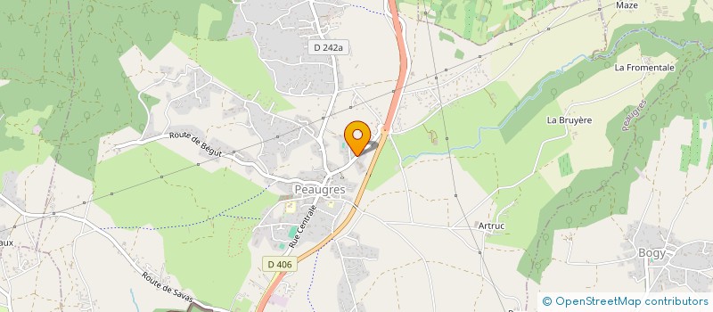 localisation de l'entreprise MONSIEUR EMILIEN BUFFA  PEAUGRES