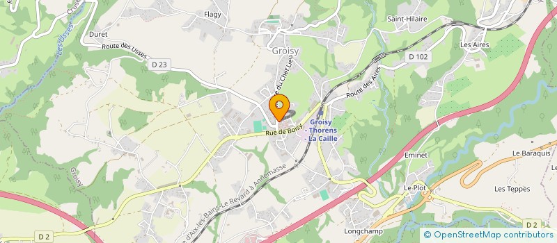 localisation de l'entreprise MONSIEUR EMILIEN CAVAGNOD  GROISY