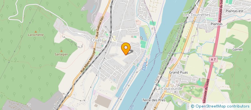 localisation de l'entreprise MONSIEUR EMILIEN CAZAUX  CRUAS