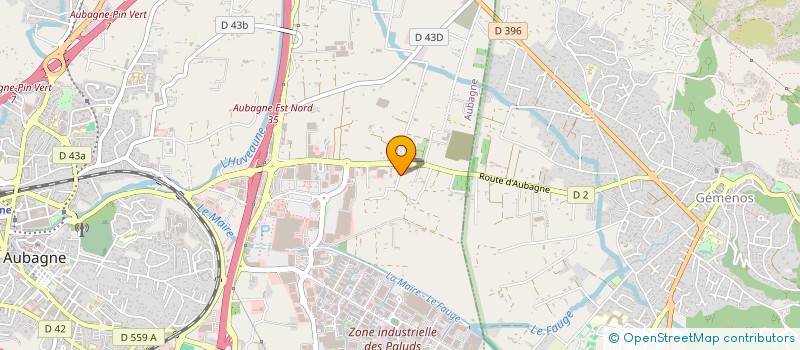 localisation de l'entreprise MONSIEUR EMILIEN CHASSAT  AUBAGNE