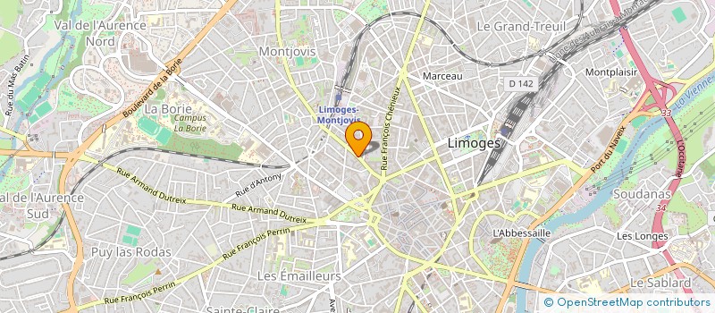localisation de l'entreprise MONSIEUR EMILIEN CHAUFFOUR à LIMOGES