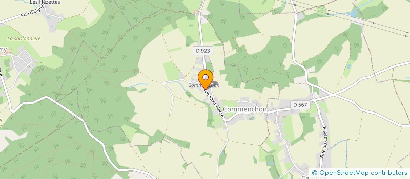 localisation de l'entreprise MONSIEUR EMILIEN COURRIERE  COMMENCHON