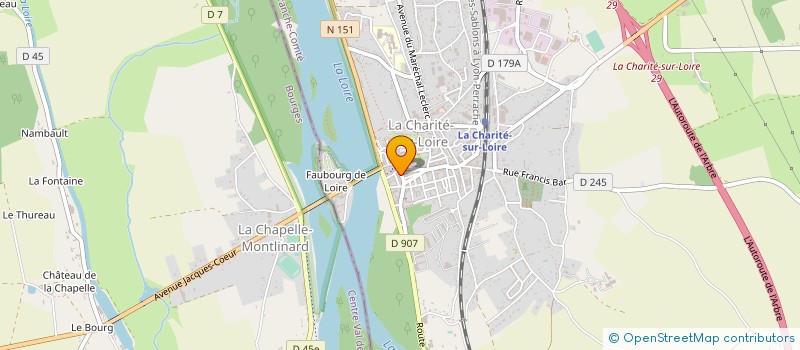 localisation de l'entreprise MONSIEUR EMILIEN COURT à LA CHARITE-SUR-LOIRE