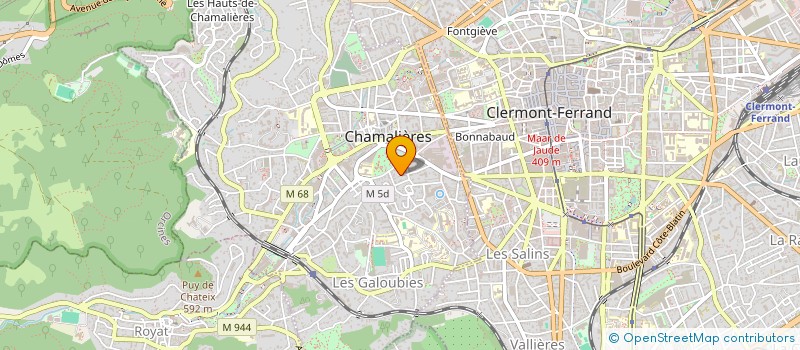 localisation de l'entreprise MONSIEUR EMILIEN DEJACQUES  CHAMALIERES