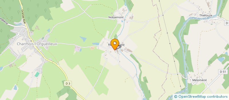localisation de l'entreprise MONSIEUR EMILIEN DIDELOT  CHARMOIS-L'ORGUEILLEUX
