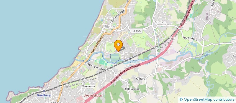 localisation de l'entreprise MONSIEUR EMILIEN DONADILLE à BIDART