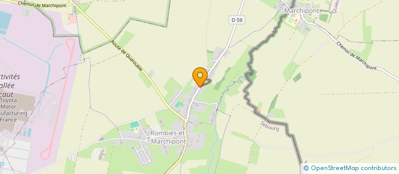 localisation de l'entreprise MONSIEUR EMILIEN DUBERT  ROMBIES-ET-MARCHIPONT