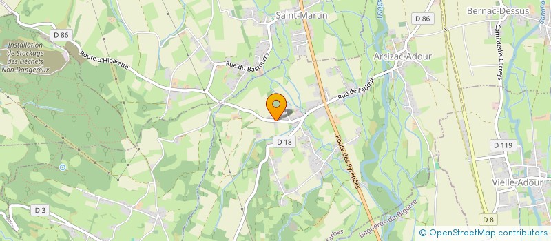 localisation de l'entreprise MONSIEUR EMILIEN DUCO  ARCIZAC-ADOUR