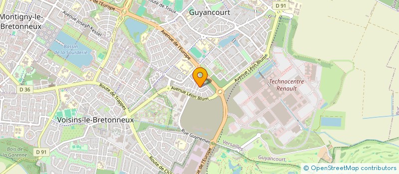 localisation de l'entreprise MONSIEUR EMILIEN DUCOS  GUYANCOURT