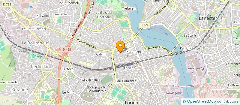 localisation de l'entreprise MONSIEUR EMILIEN EDELIN à LORIENT