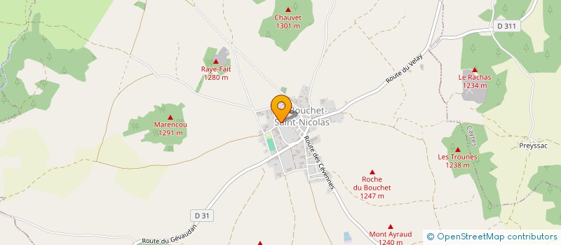 localisation de l'entreprise MONSIEUR EMILIEN EYRAUD  LE BOUCHET-SAINT-NICOLAS