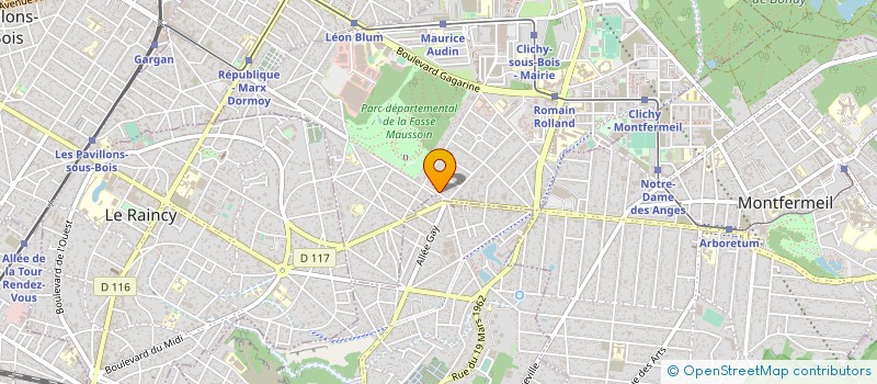 localisation de l'entreprise MONSIEUR EMILIEN FALCK à CLICHY-SOUS-BOIS