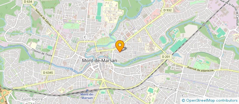 localisation de l'entreprise MONSIEUR EMILIEN FAU  MONT-DE-MARSAN