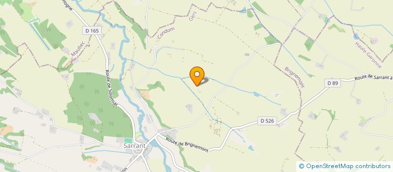 localisation de l'entreprise MONSIEUR EMILIEN GAY  SARRANT