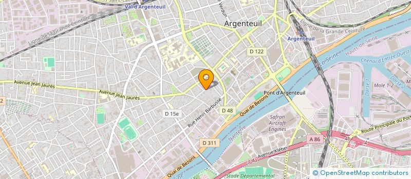 localisation de l'entreprise MONSIEUR EMILIEN GIRET  ARGENTEUIL