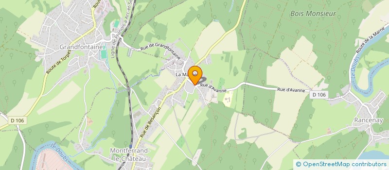 localisation de l'entreprise MONSIEUR EMILIEN GROBOST  MONTFERRAND-LE-CHATEAU