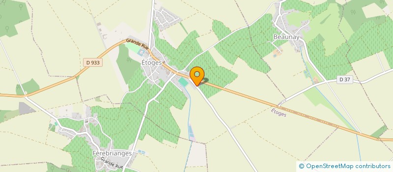 localisation de l'entreprise MONSIEUR EMILIEN GUENEL  ETOGES