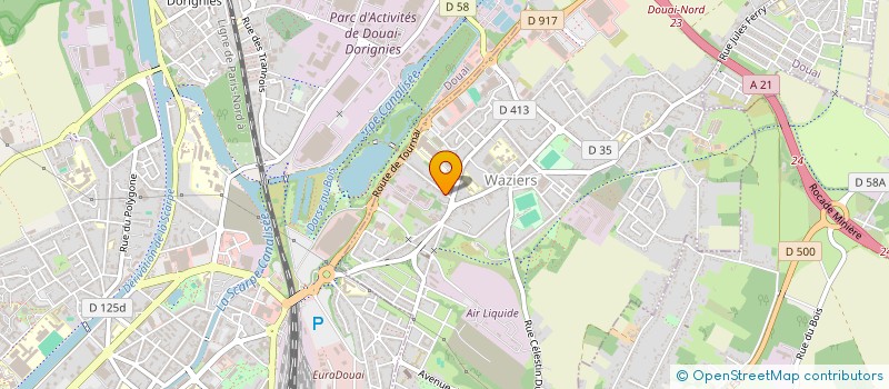 localisation de l'entreprise MONSIEUR EMILIEN HASQUIN  WAZIERS